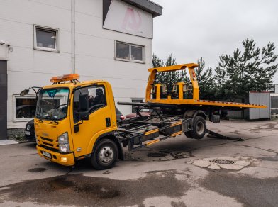 Рис. 1 Наши проекты: Пневмоподушки на Isuzu ELF 9.5