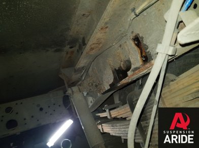 Рис. 7 Наши проекты: Пневмоподвеска на Isuzu NP75 - Этапы установки