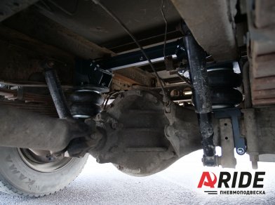 Рис. 8 Наши проекты: Пневмоподвеска на Isuzu NQR