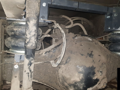 Рис. 5 Наши проекты: Пневмоподвеска на заднюю ось Isuzu ELF 9.5 | NQR 90 