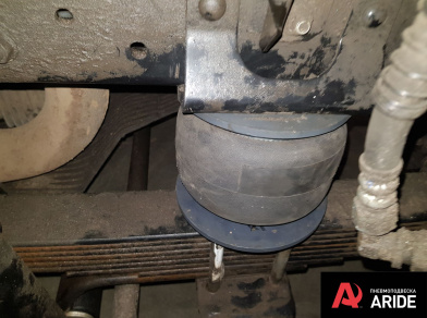 Рис. 11 Наши проекты: Пневмоподвеска на JAC N-80 в дополнение к рессорам