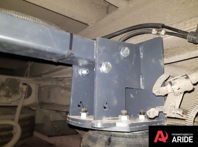 Рис. 5 Наши проекты: Пневмоподвеска на JAC N-80 в дополнение к рессорам