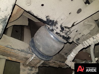 Рис. 2 Наши проекты: Пневмоподвеска на JAC N-80 в дополнение к рессорам