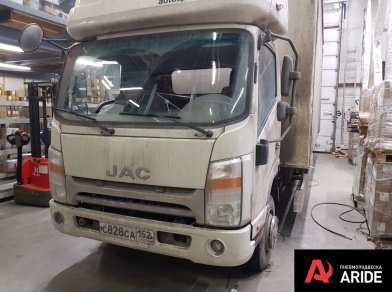 Рис. 1 Наши проекты: Пневмоподвеска на JAC N-80 в дополнение к рессорам