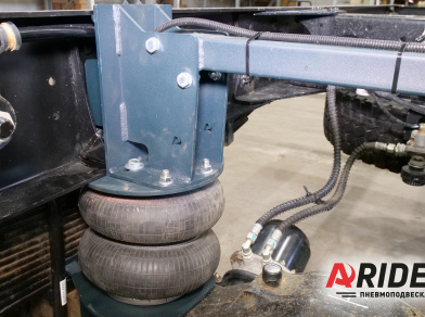 Рис. 5 Наши проекты: Вспомогательная пневмоподвеска на JAC 120