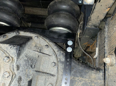 Рис. 12 Наши проекты: Вспомогательная пневмоподвеска JAC N120