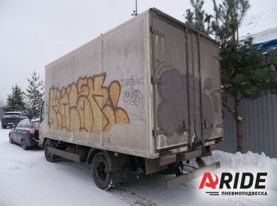 Рис. 2 Наши проекты: Вспомогательная пневмоподвеска на JAC N56