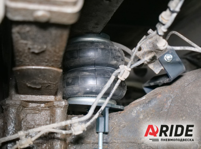 Рис. 4 Наши проекты: Вспомогательная пневмоподвеска на JAC N56