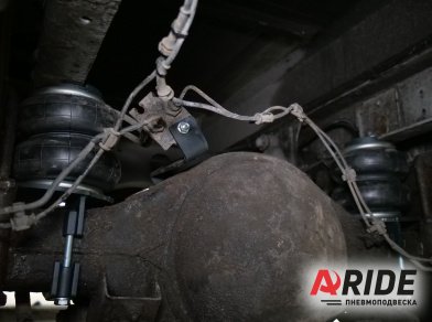 Рис. 3 Наши проекты: Вспомогательная пневмоподвеска на JAC N56