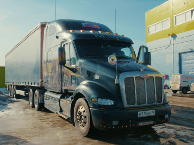 Рис. 1 Наши проекты: Пневмоподвеска Peterbilt 387