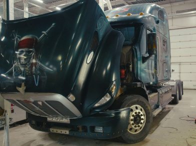 Рис. 3 Наши проекты: Пневмоподвеска Peterbilt 387