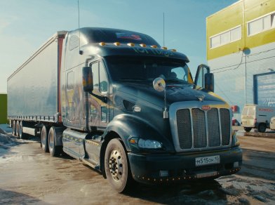 Рис. 1 Наши проекты: Пневмоподвеска Peterbilt 387