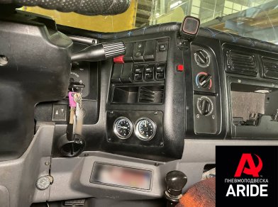 Рис. 4 Наши проекты: Установка комплекта пневмоподвески Renault Midlum