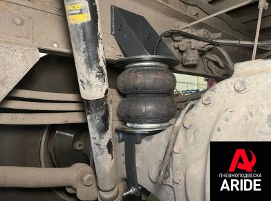 Рис. 3 Наши проекты: Установка комплекта пневмоподвески Renault Midlum