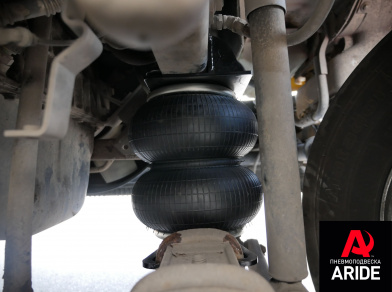 Рис. 4 Наши проекты: Пневмоподвеска на переднюю ось Renault Midlum