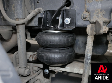 Рис. 7 Наши проекты: Пневмоподвеска на переднюю ось Renault Midlum