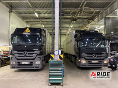 Рис. 1 Наши проекты: Установка механизмов подъема оси для Деловых Линий