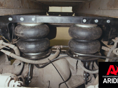 Рис. 3 Наши проекты: Установка пневмоподвески на автомобиль TATA 613