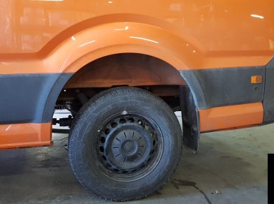 Рис. 9 Наши проекты: Установка пневоподвески на Volkswagen Crafter 2020 года