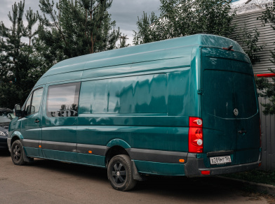 Рис. 2 Проект 1: установка пневмоподвески на Volkswagen Crafter