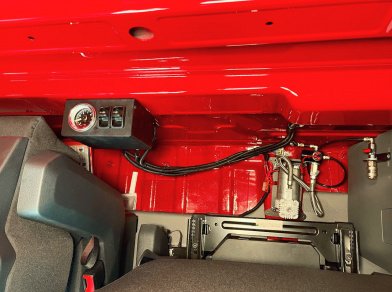 Рис. 8 Пневматические подушки на заднем мосту VW Crafter