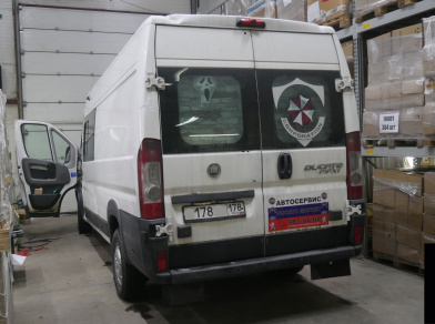 Рис. 2 Наши проекты: Установка пневмоподвески на пассажирский Fiat Ducato