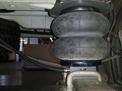 Рис. 7 Наши проекты: Пневмоподвеска на заднюю ось Fiat Ducato