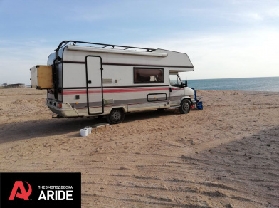 Рис. 9 Наши проекты: Вспомогательная пневмоподвеска на заднюю ось Фиат Дукато (кемпер)