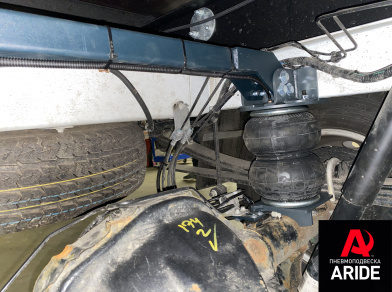 Рис. 8 Наши проекты: Установка вспомогательных пневмоподушек на Ford Transit