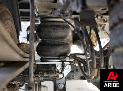 Рис. 5 Наши проекты: Установка пневмоподвески на тентованный Ford Transit