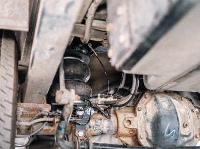 Рис. 6 Наши проекты: Пневмоподвеска на Ford Transit автодом
