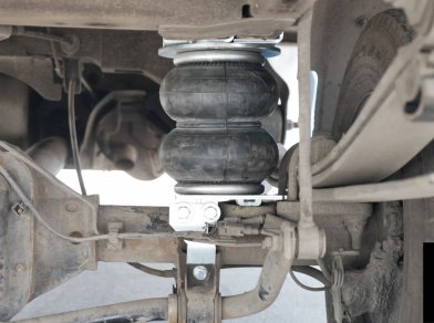 Рис. 3 Наши проекты: Пневмоподвеска на заднюю ось Ford Transit со стандартным пакетом рессор