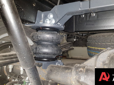 Рис. 4 Наши проекты: Пневмоподвеска на промтоварный фургон Ford Transit