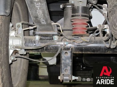 Рис. 1 Наши проекты: Пневмоподвеска на Ford Transit RWD с заменой пневмы - Этапы установки