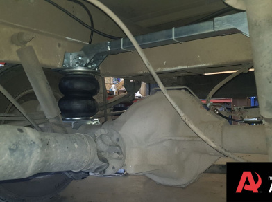 Рис. 3 Наши проекты: Пневмоподвеска на ﻿Ford Transit RWD с заменой пневмы - Этапы установки