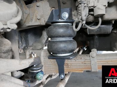 Рис. 4 Наши проекты: Пневмоподвеска на переднюю ось FOTON Auman