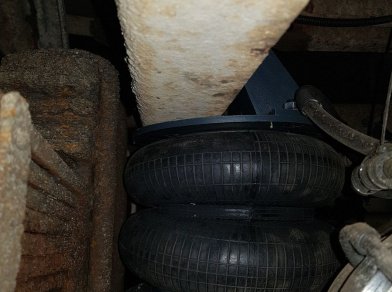 Рис. 5 Наши проекты: Пневмоподвеска на Foton Auman III 135P - Этапы установки