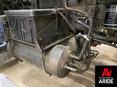 Рис. 8 Наши проекты: Пневмоподвеска на переднюю и заднюю оси Foton Aumark