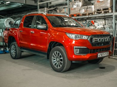 Рис. 1 Наши проекты: Пневмоподвеска на Foton Tunland G7