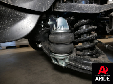 Рис. 5 Наши проекты: Пневмоподвеска на заднюю ось Газель Next для перевозки металла