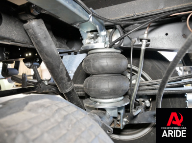 Рис. 2 Наши проекты: Пневмоподвеска на заднюю ось Газель Next для перевозки металла