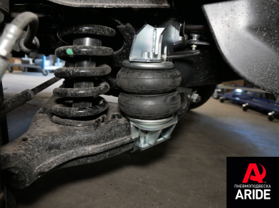 Рис. 4 Наши проекты: Пневмоподвеска на заднюю ось Газель Next для перевозки металла