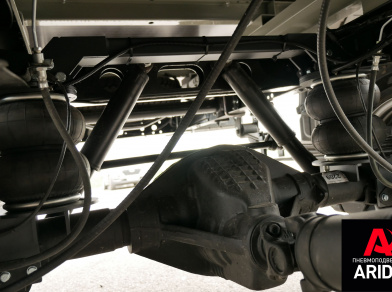 Рис. 3 Наши проекты: Пневмоподвеска на заднюю ось Газель Next