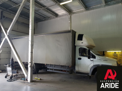 Рис. 2 Наши проекты: Пневмоподвеска на ГАЗ (GAZ) Газон NEXT от компании Арайд - Этапы установки