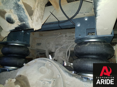 Рис. 7 Наши проекты: Установка пневмоподвески и системы управления на заднюю ось Газон Некст Самосвал