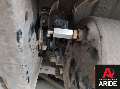 Рис. 4 Наши проекты: Установка пневмоподвески и системы управления на заднюю ось Газон Некст Самосвал