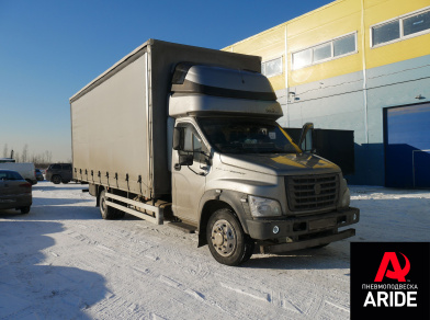 Рис. 1 Наши проекты: Установка пневмоподвески на Газон Next с усиленной рамой Луидор