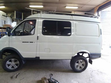 Рис. 2 Наши проекты: Пневмоподвеска на ГАЗ (GAZ) Соболь - Этапы установки