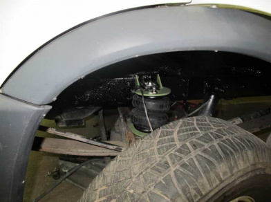 Рис. 5 Наши проекты: Пневмоподвеска на ГАЗ (GAZ) Соболь - Этапы установки