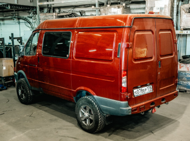 Рис. 2 Наши проекты: Пневмоподвеска на ГАЗ Соболь 4х4